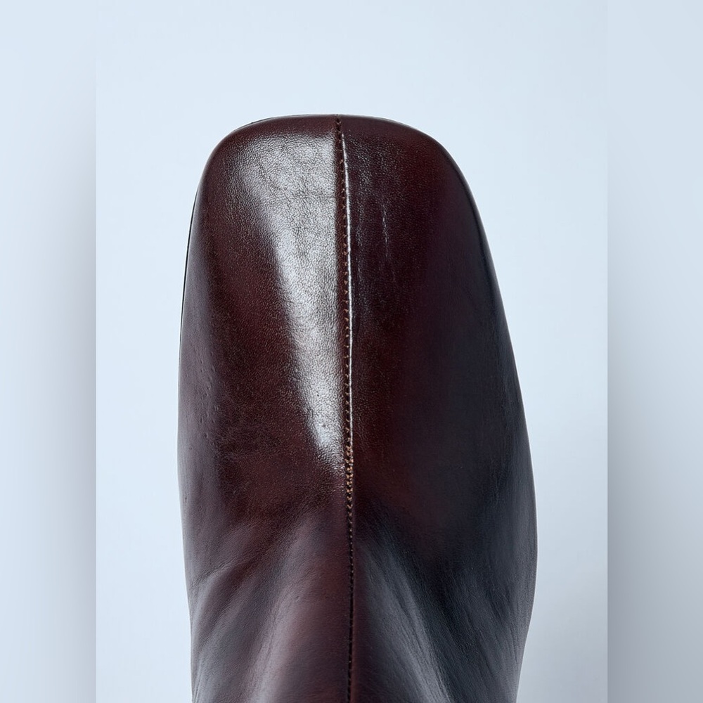 DRIES VAN NOTEN (NWOT) Leather Wedge Tall Boots EU40 - Picture 5 of 13